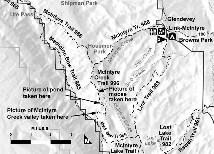 McIntyre Creek Trail map